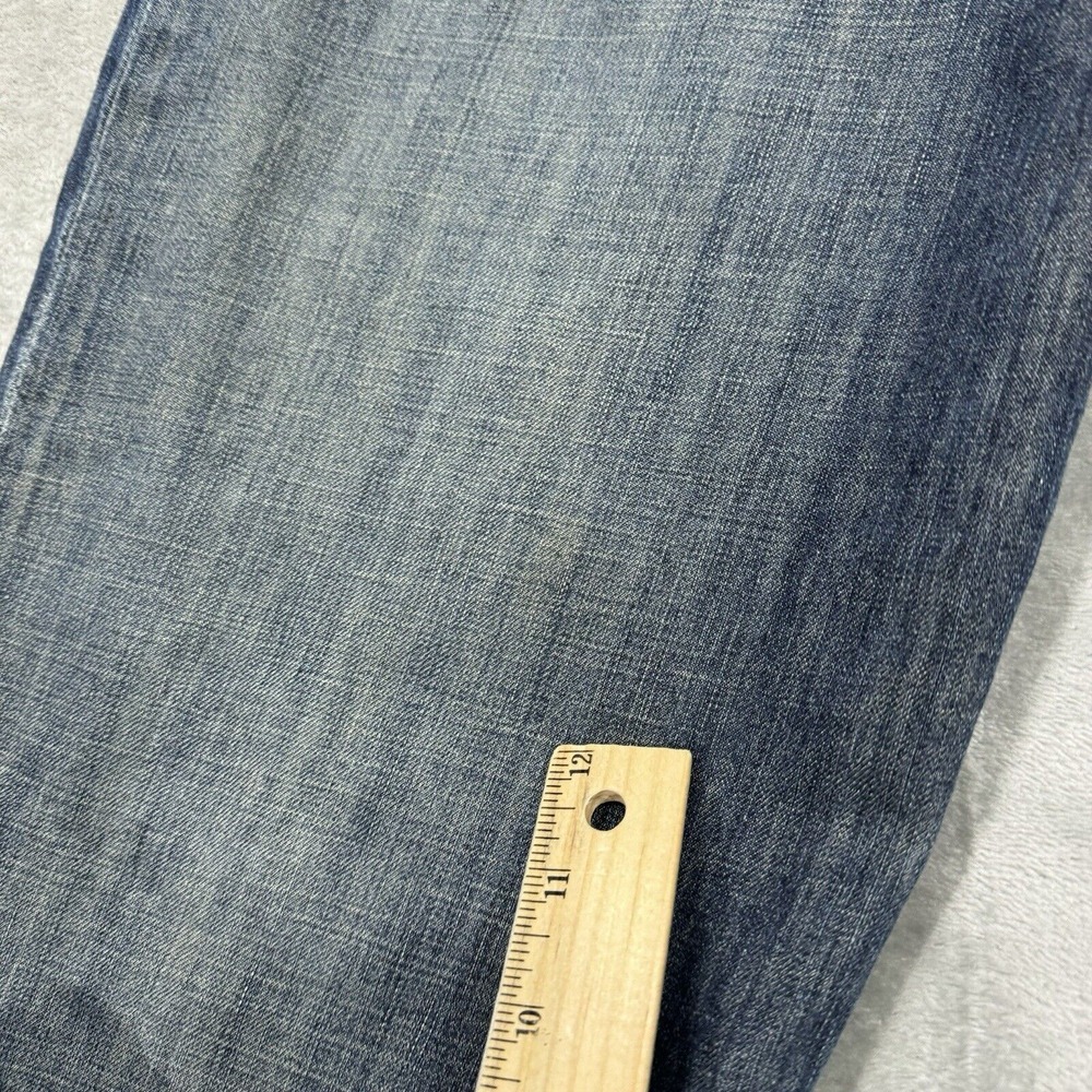 Levis Jeans Mens 38x32 Blue 514 Straight Fit Dark Wash Denim Pockets Logo Work‎ - Picture 13 of 13